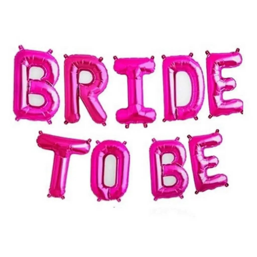 Bride to be foil letters balloons Sparkles