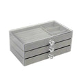 Elegant 3-Drawer Velvet Jewelry Organizer Box Sparkles