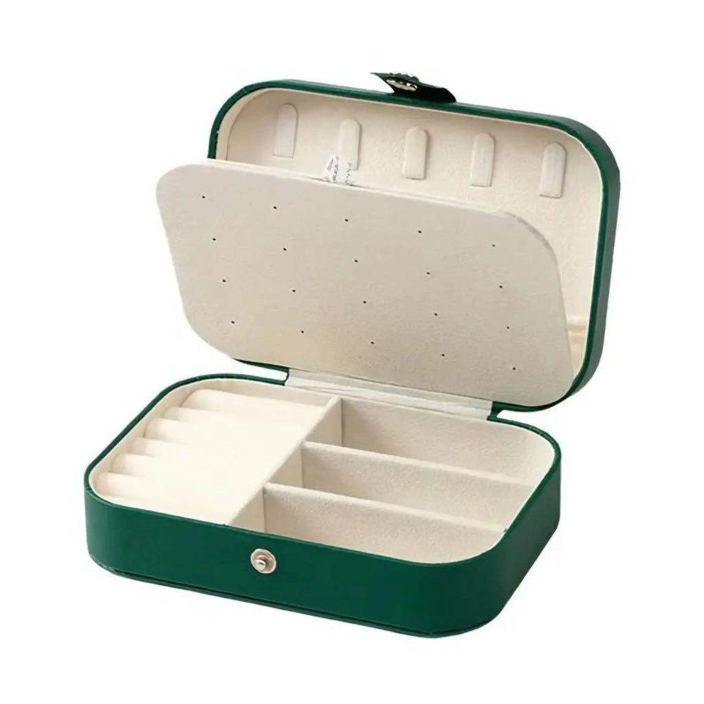Emerald Luxe Jewelry Organizer Box Sparkles