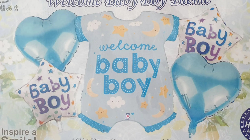 Foil Balloons baby boy Sparkles