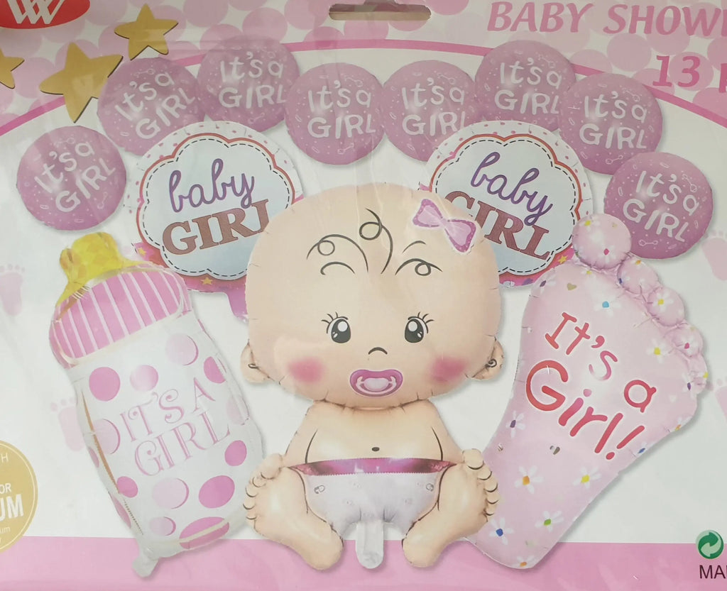 Foil Balloons (Baby Girl) Sparkles