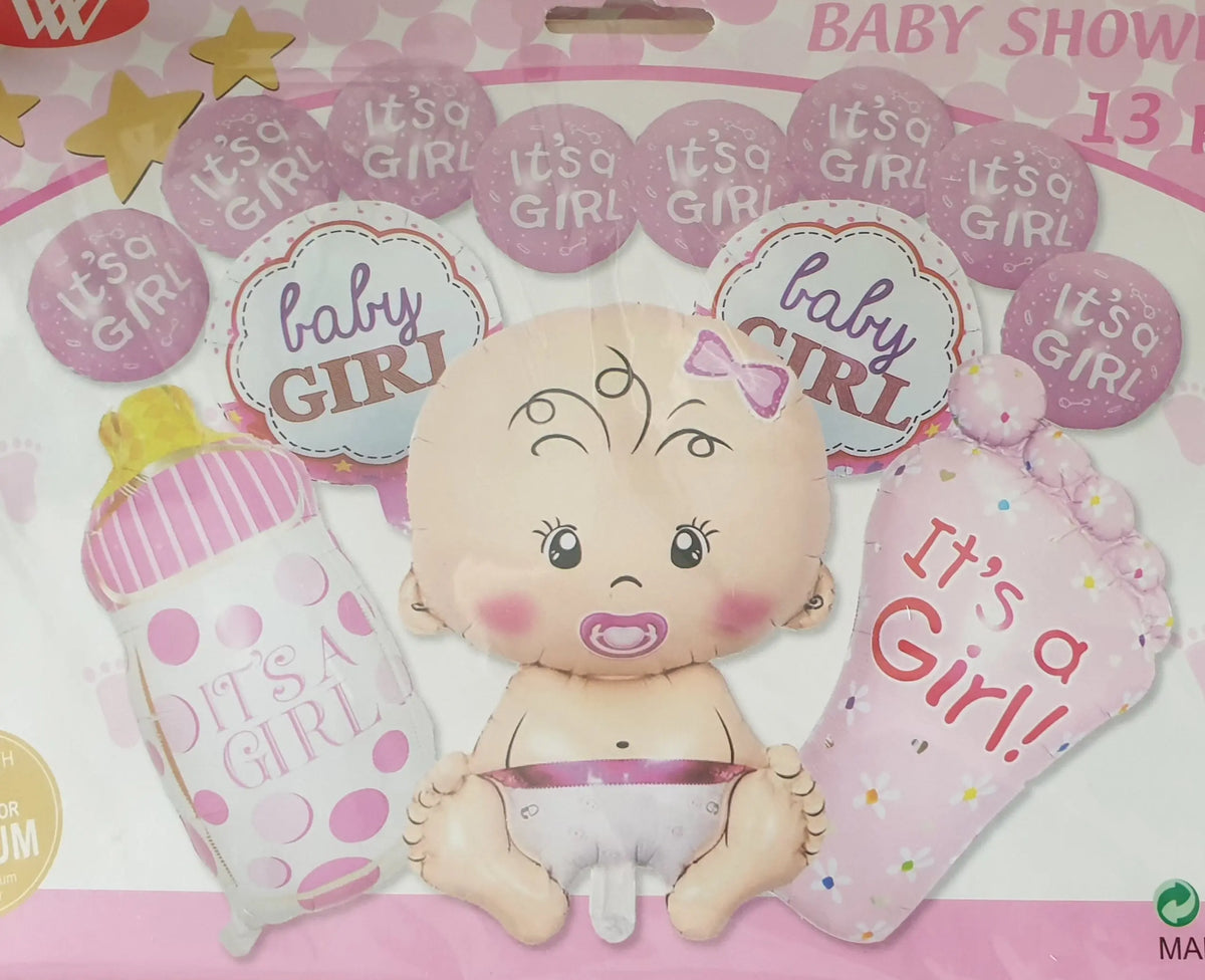 Foil Balloons (Baby Girl) Sparkles