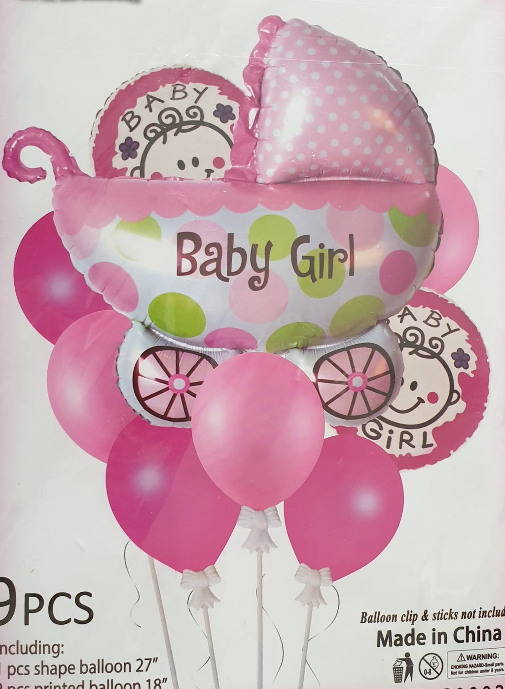 Foil Balloons (Baby Girl) Sparkles