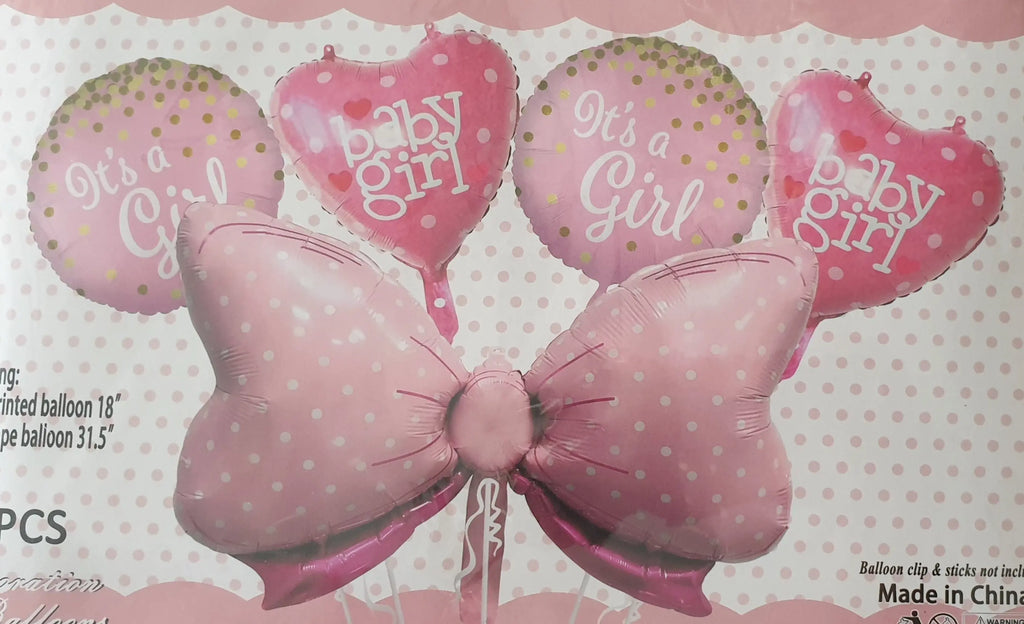 Foil Balloons (Baby Girl) Sparkles