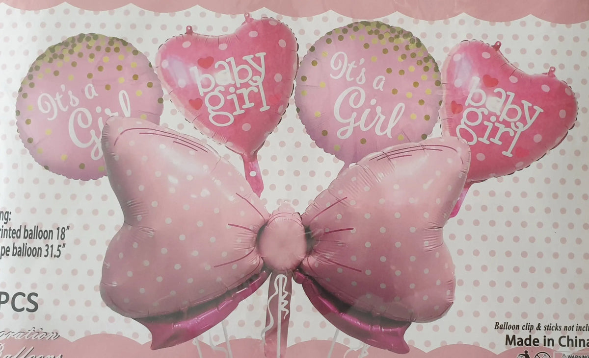Foil Balloons (Baby Girl) Sparkles