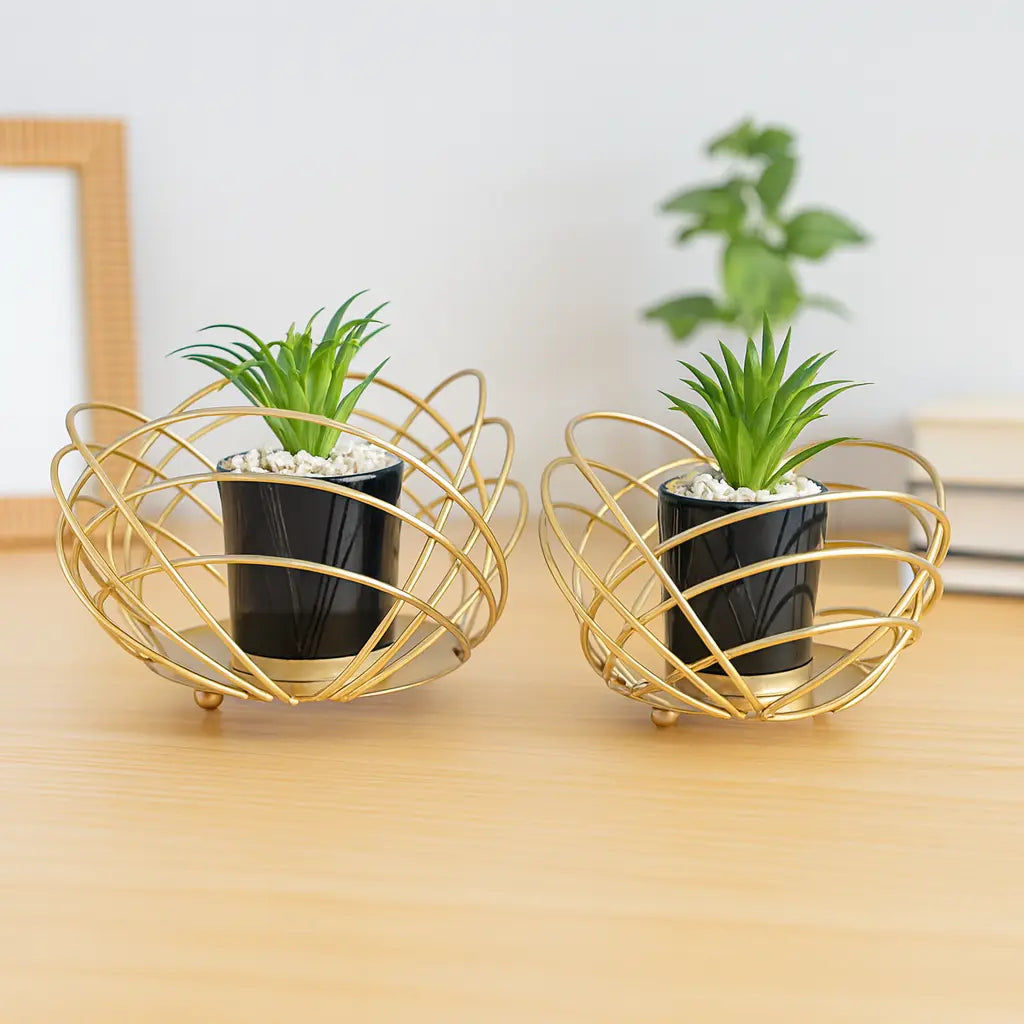 Caged plant pot Sparkles