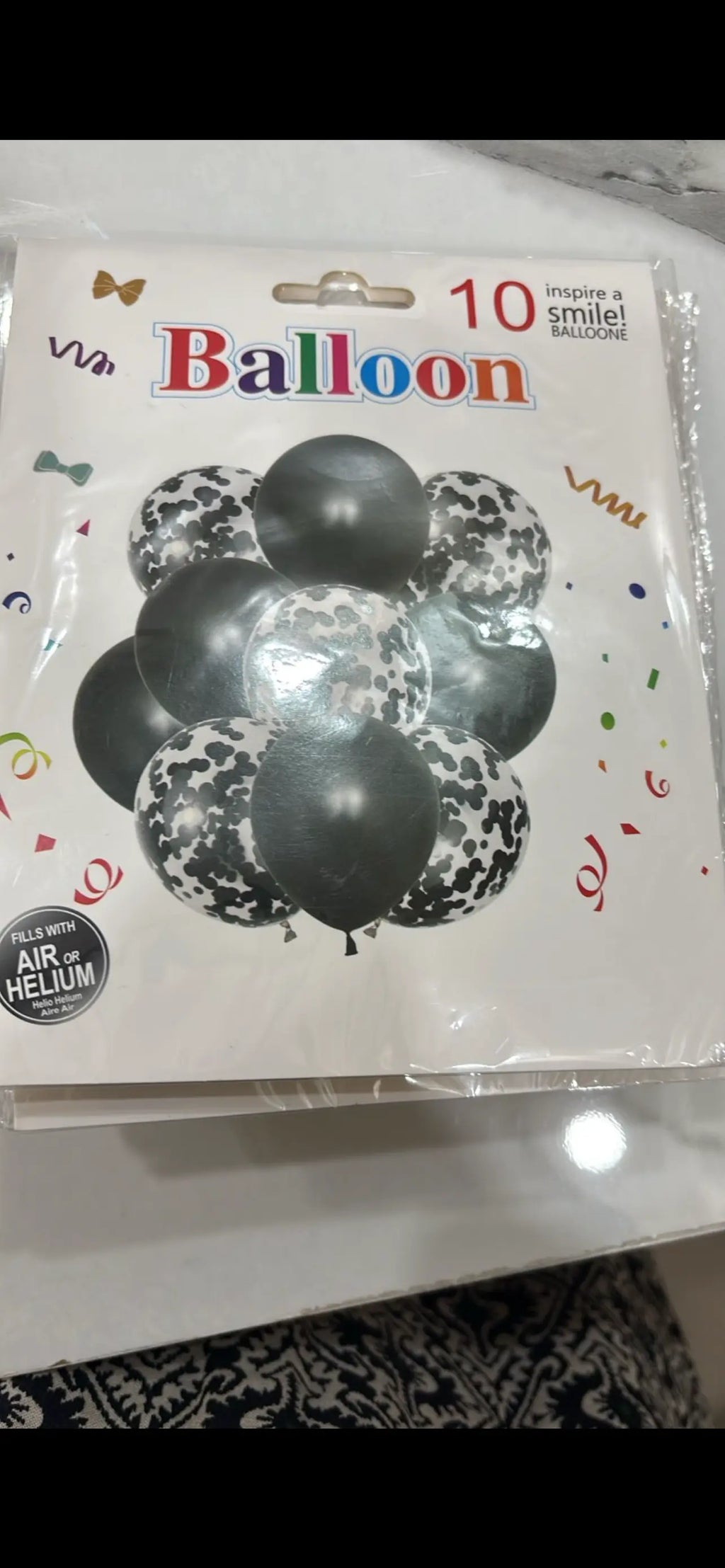 Confetti balloons Sparkles