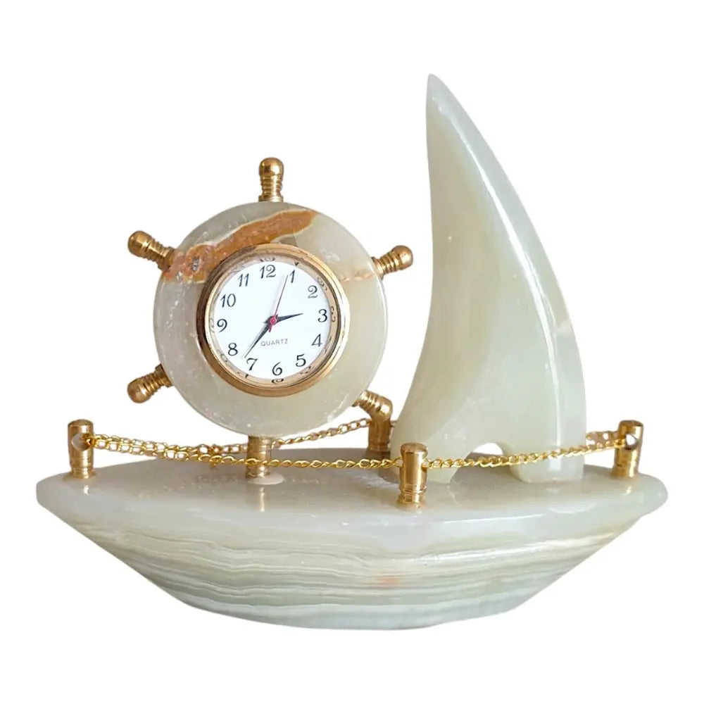 BOAT marble clock Sparkles