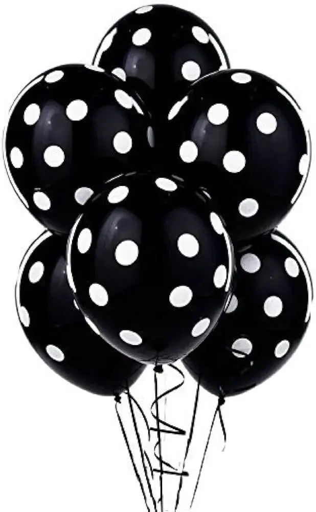 Printed Latex dots balloons Sparkles