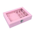 Blush View Jewelry Organizer Box Sparkles