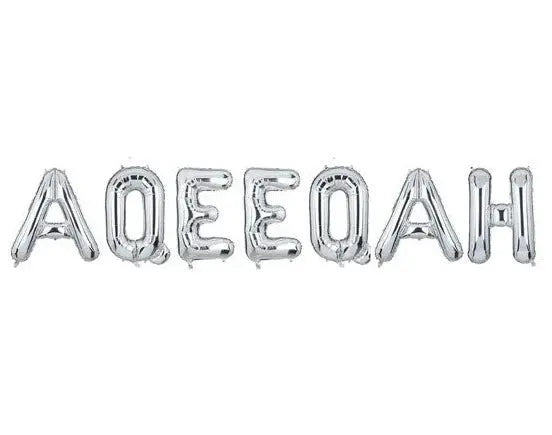 Aqeeqah foil letters balloons Sparkles