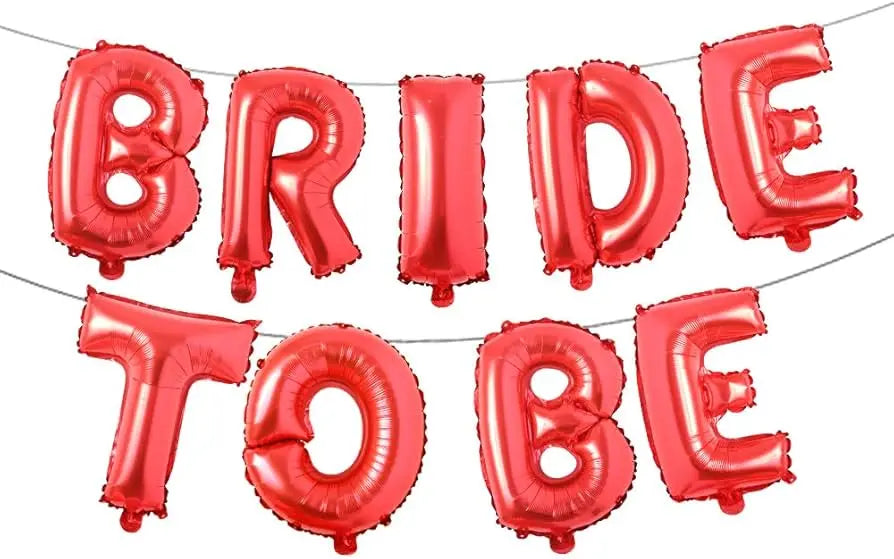 Bride to be foil letters balloons Sparkles