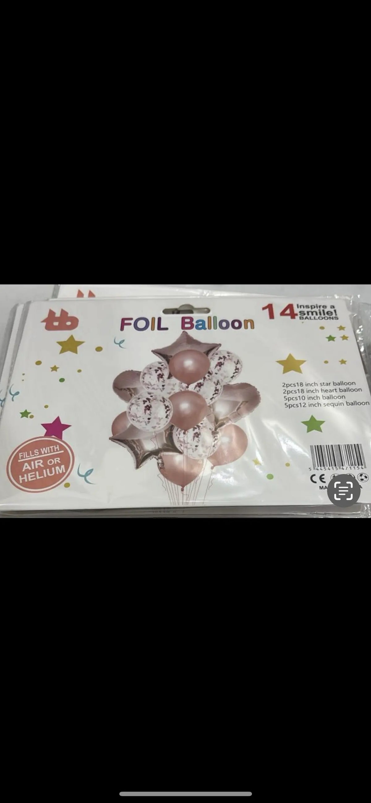 Confetti balloons 14 pcs set Sparkles