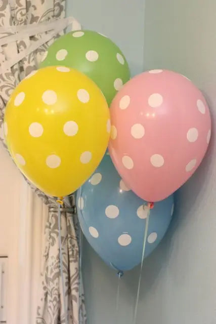 Printed Latex dots balloons Sparkles