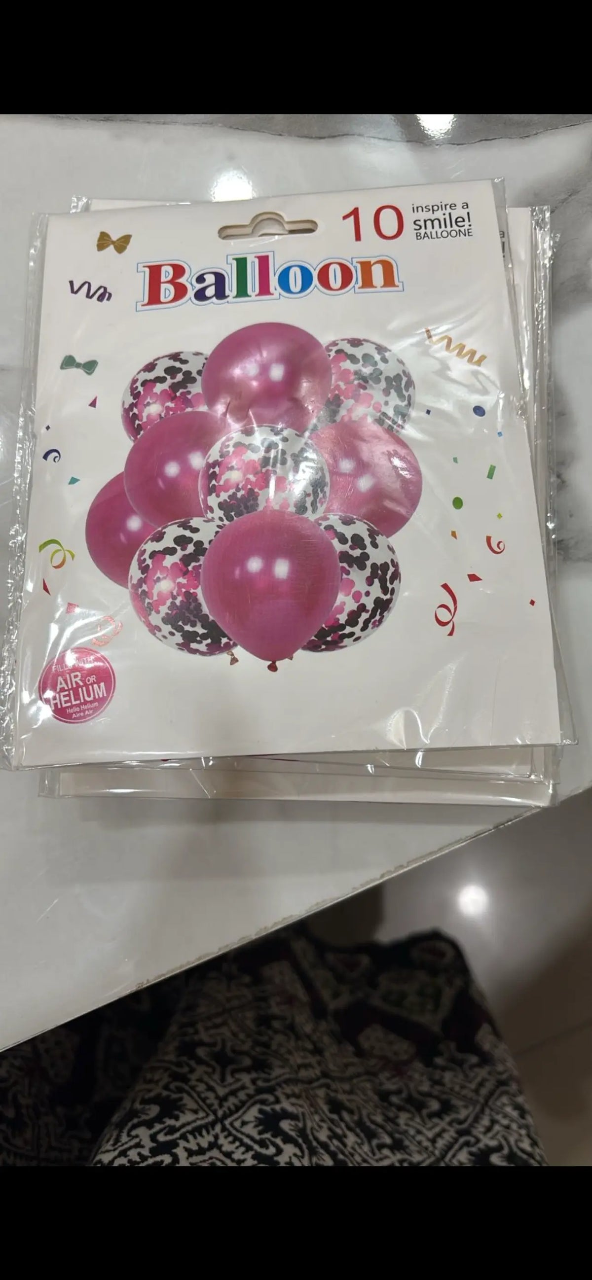 Confetti balloons Sparkles