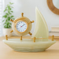 BOAT marble clock Sparkles