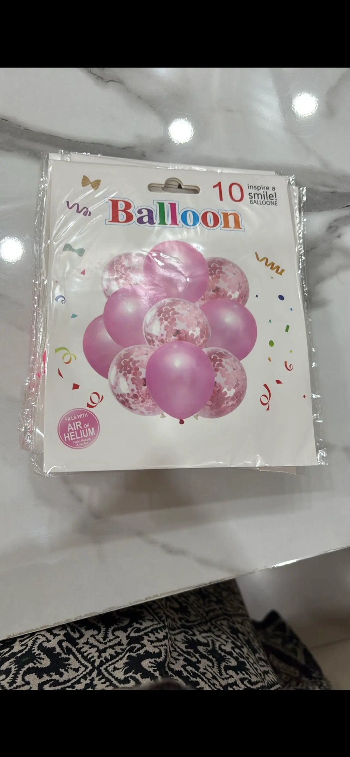Confetti balloons Sparkles