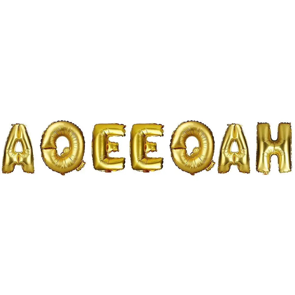 Aqeeqah foil letters balloons Sparkles