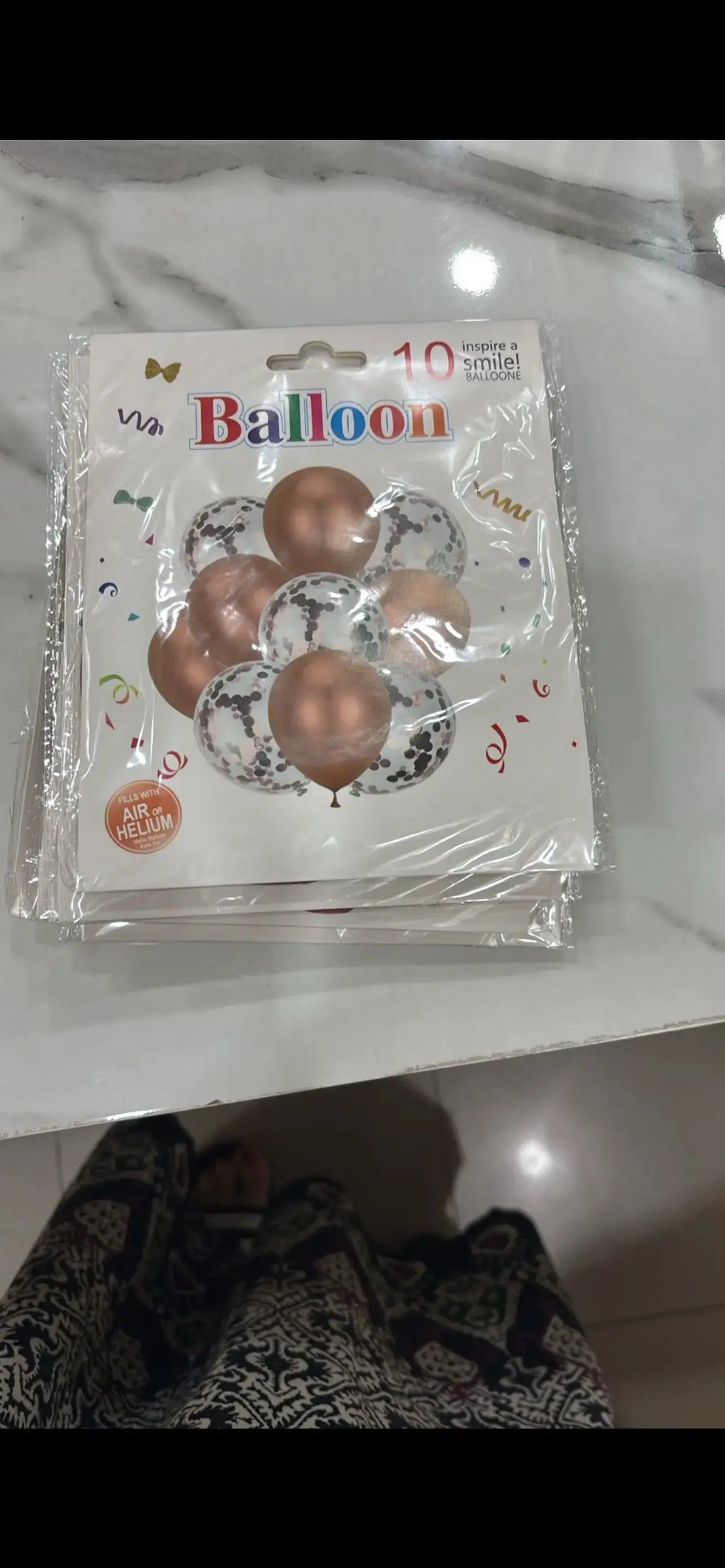 Confetti balloons Sparkles