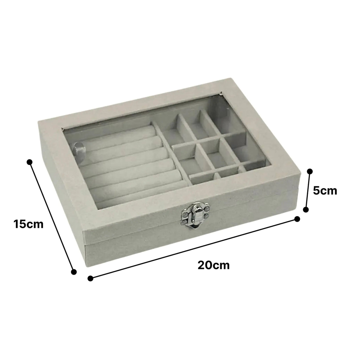 Blush View Jewelry Organizer Box Sparkles