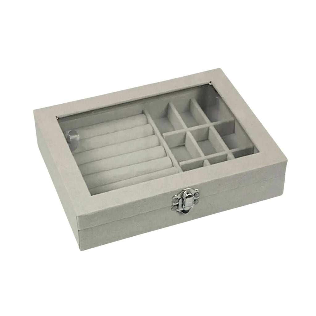 Blush View Jewelry Organizer Box Sparkles
