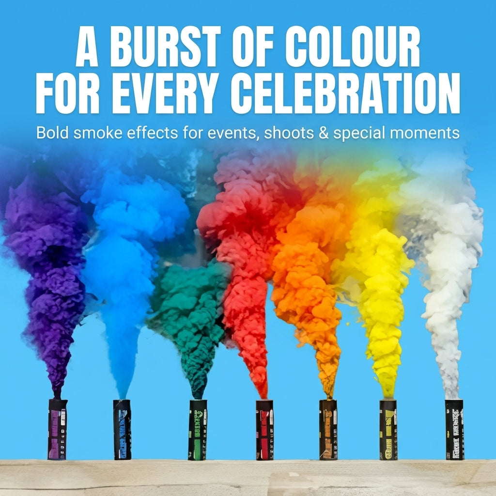 Coloured smoke bombs for every celebration – birthday, gender reveal and party smoke effects