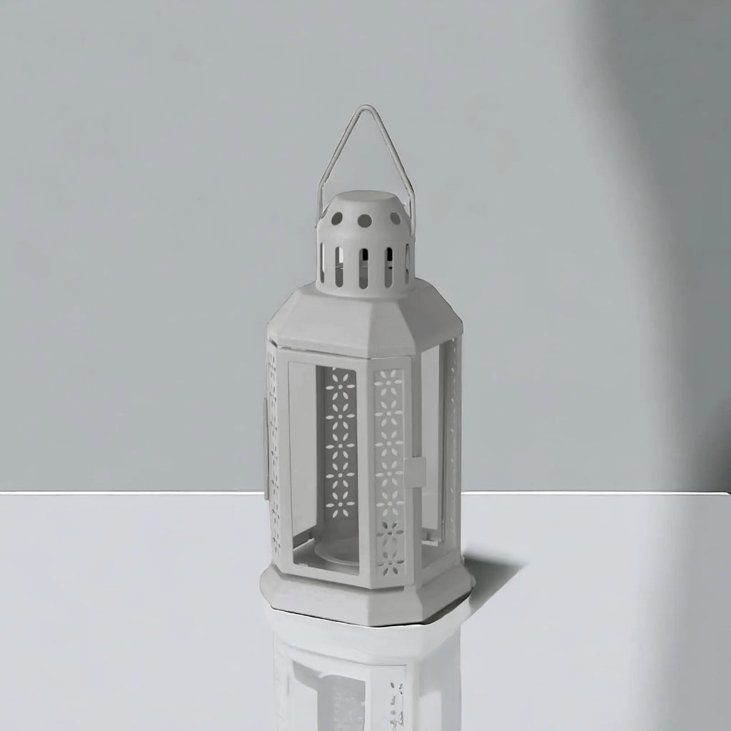 Ikea Candle Lantern (Gray) Sparkles