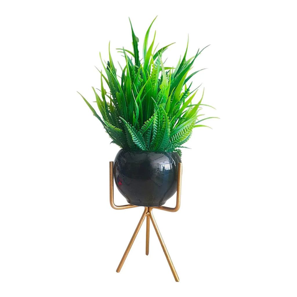 Metal Stand Plant Pot Sparkles