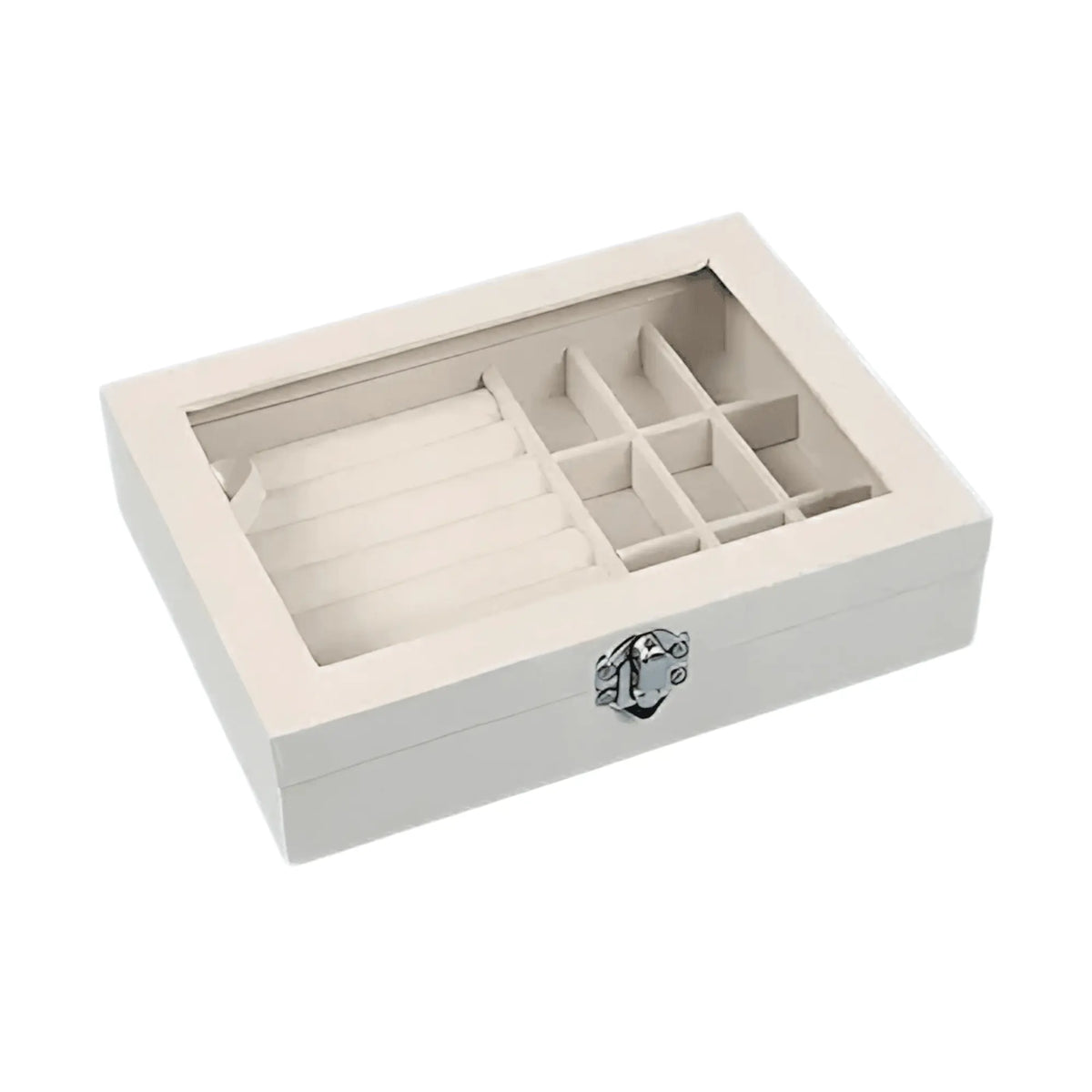 Blush View Jewelry Organizer Box Sparkles