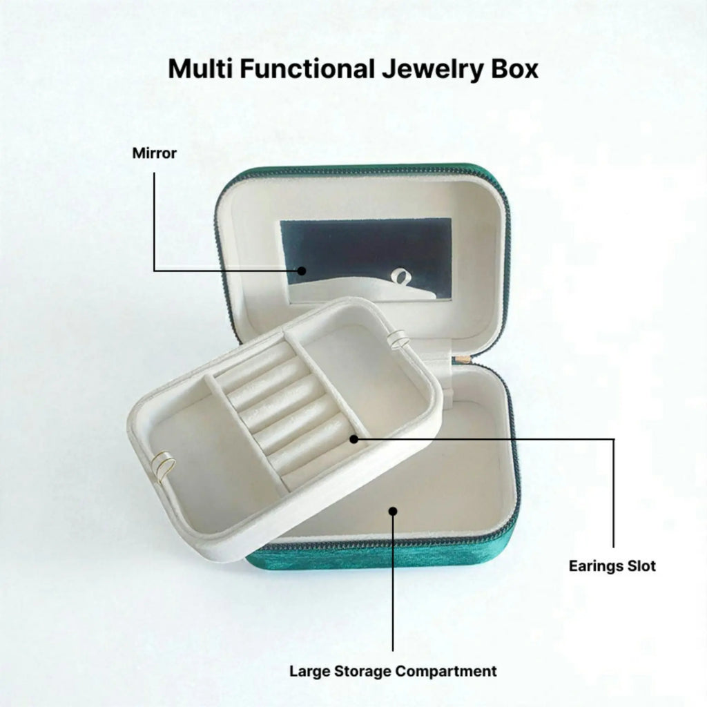 Velvet Travel Jewelry Keeper Sparkles