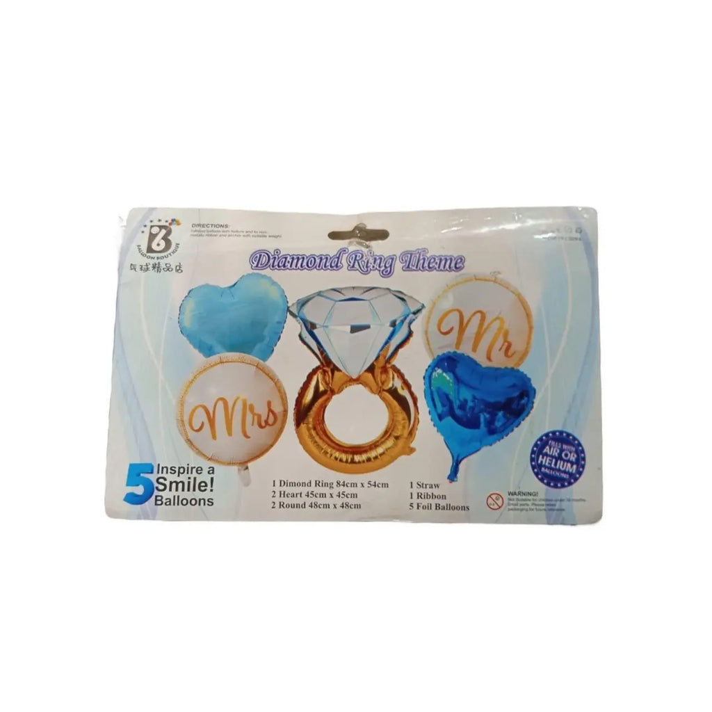 Foil Balloons (Diamond Ring) Sparkles