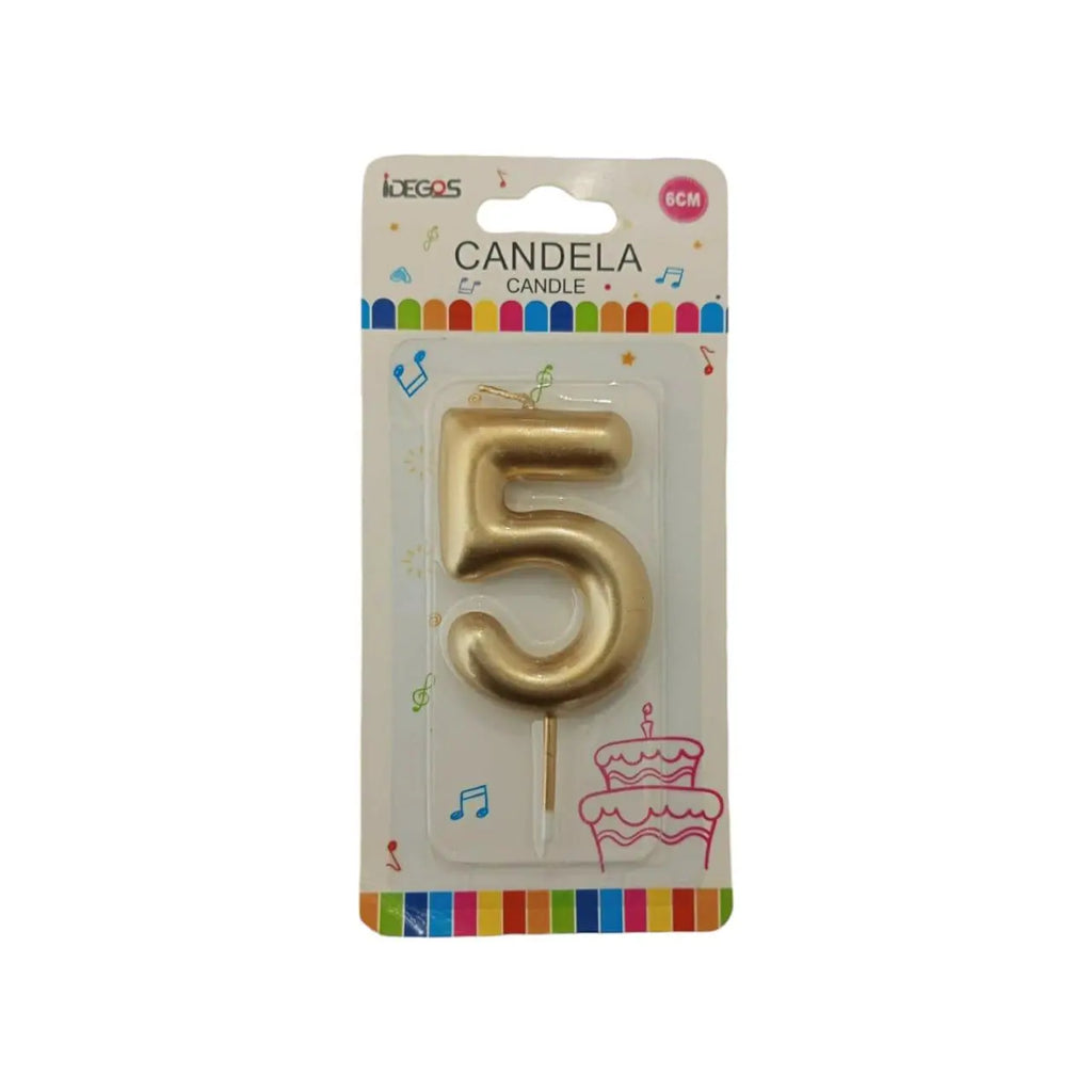 Number Cake Candles (0-9) Sparkles