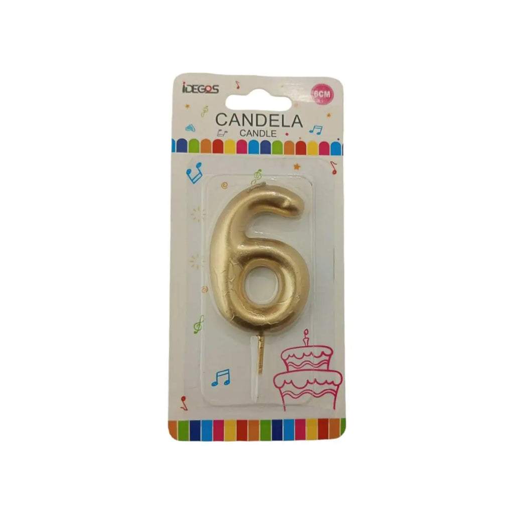 Number Cake Candles (0-9) Sparkles