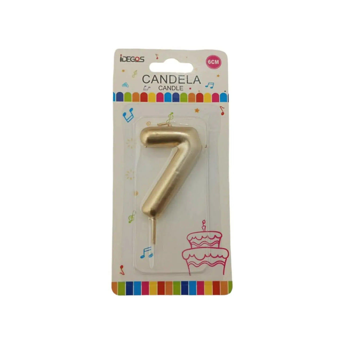 Number Cake Candles (0-9) Sparkles