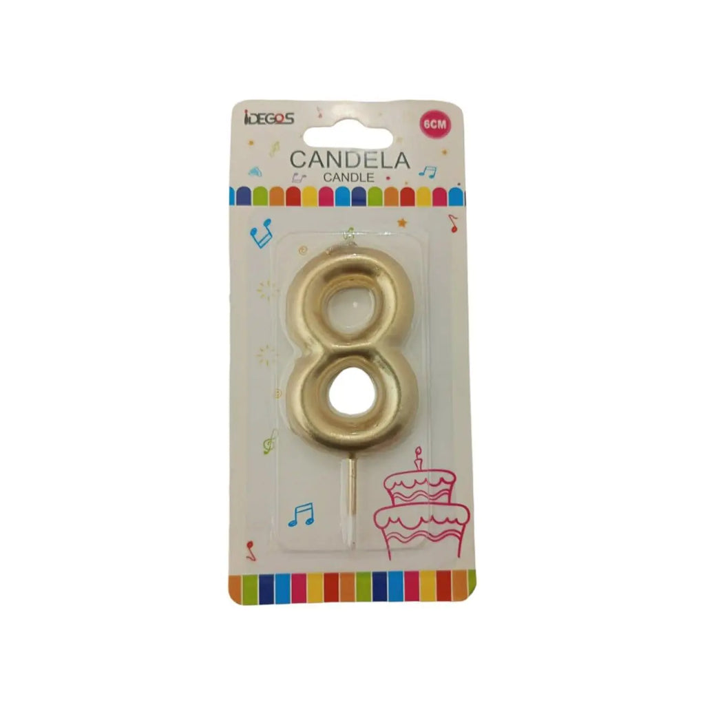Number Cake Candles (0-9) Sparkles