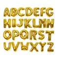 Alphabet Foil Balloons Golden– 16 Inches Sparkles