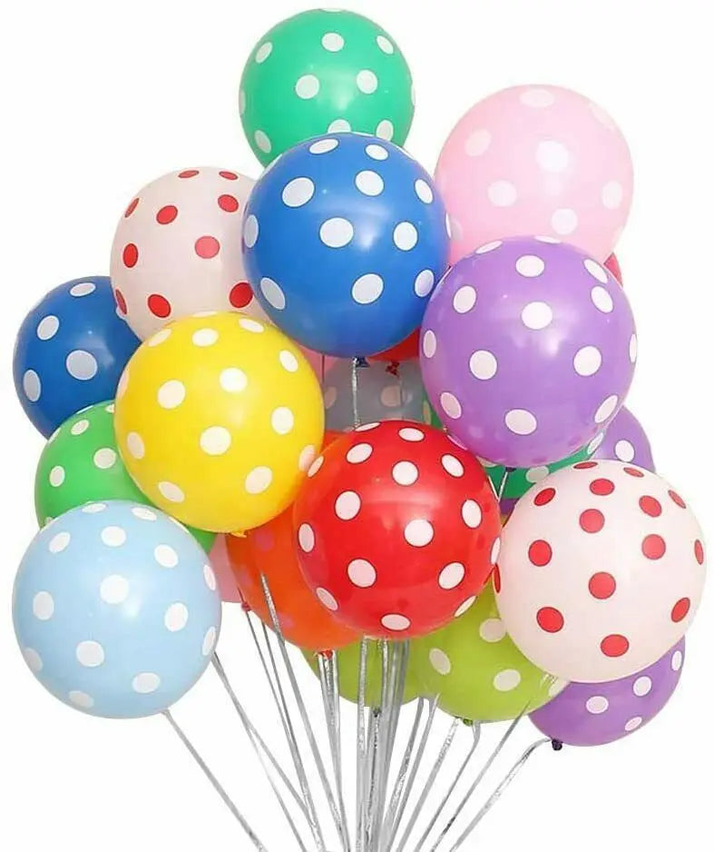 Printed Latex dots balloons Sparkles
