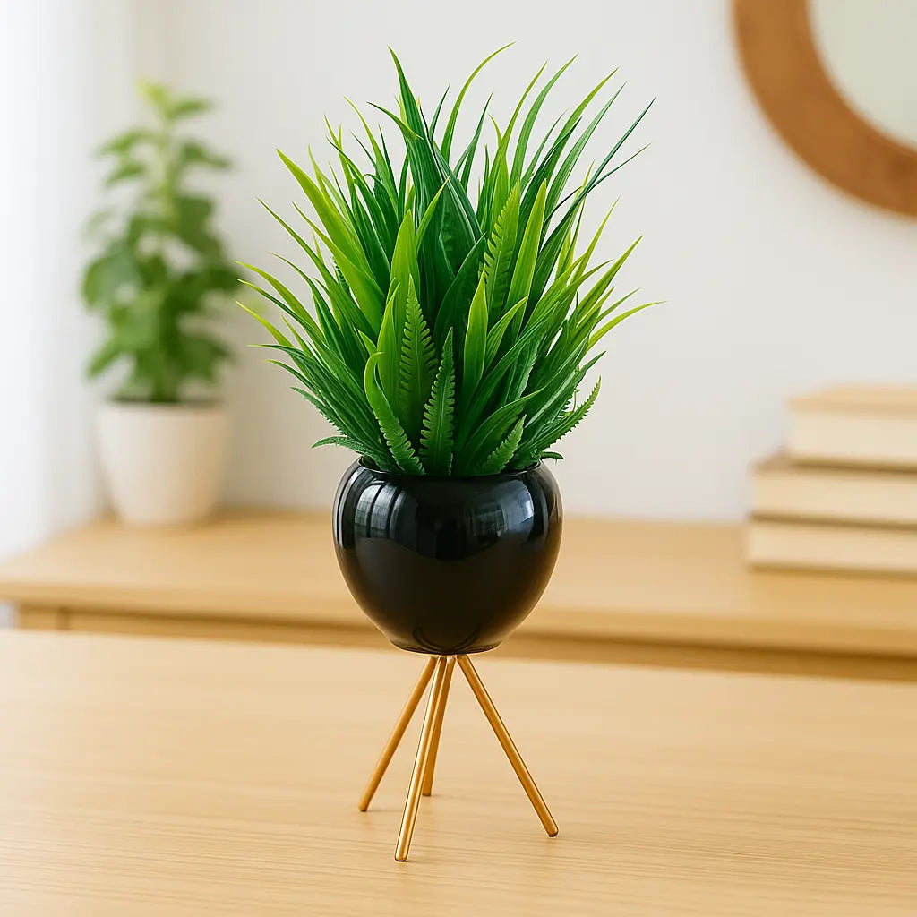 Metal Stand Plant Pot Sparkles