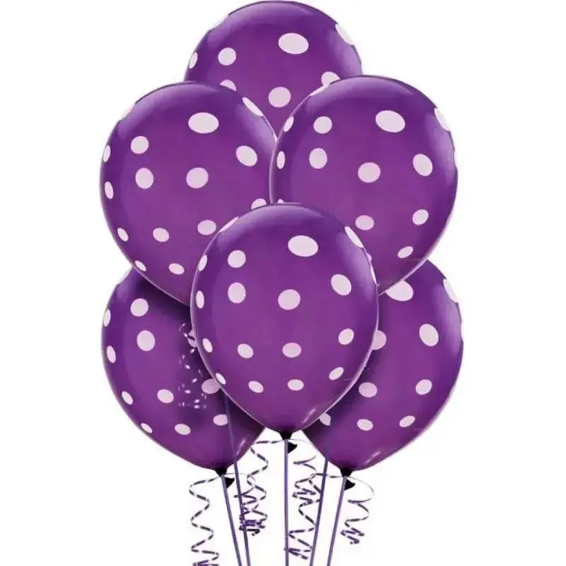 Printed Latex dots balloons Sparkles