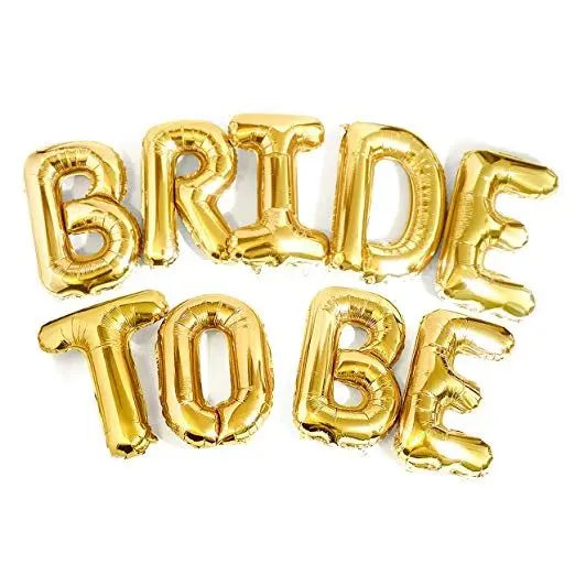 Bride to be foil letters balloons Sparkles