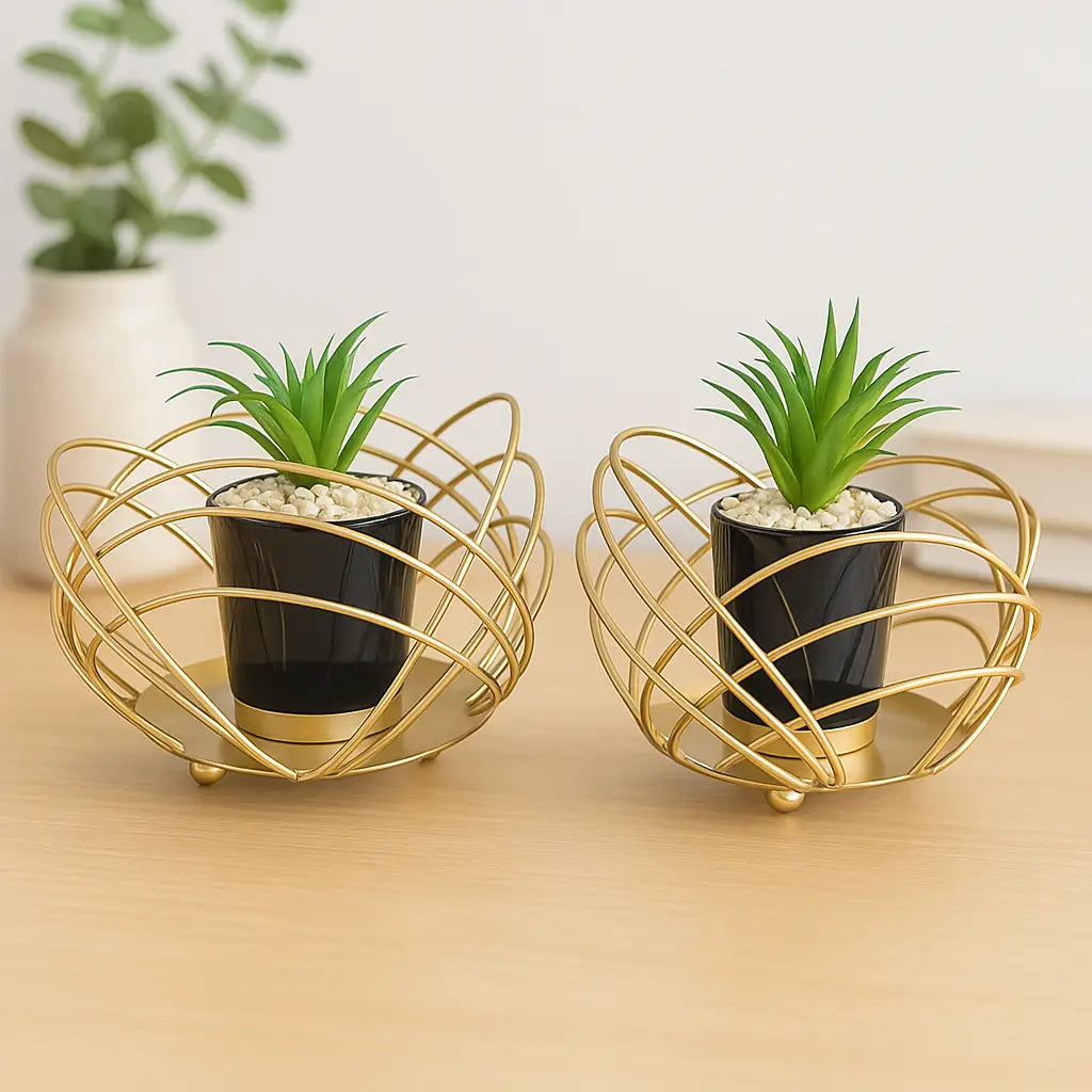 Caged plant pot Sparkles