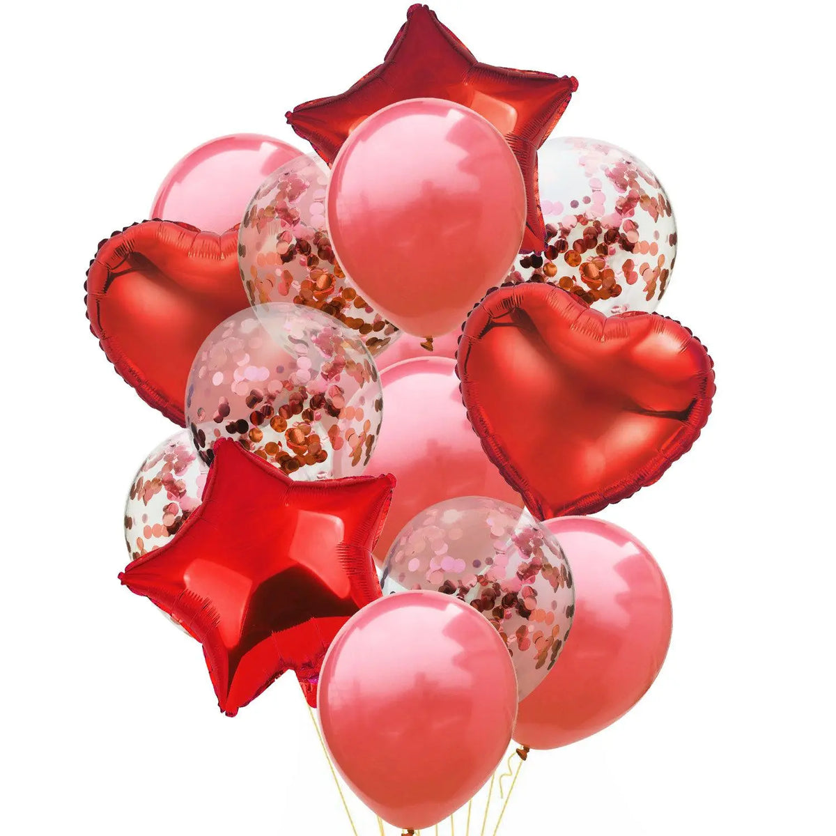 Foil Balloons Heart/Star Sparkles