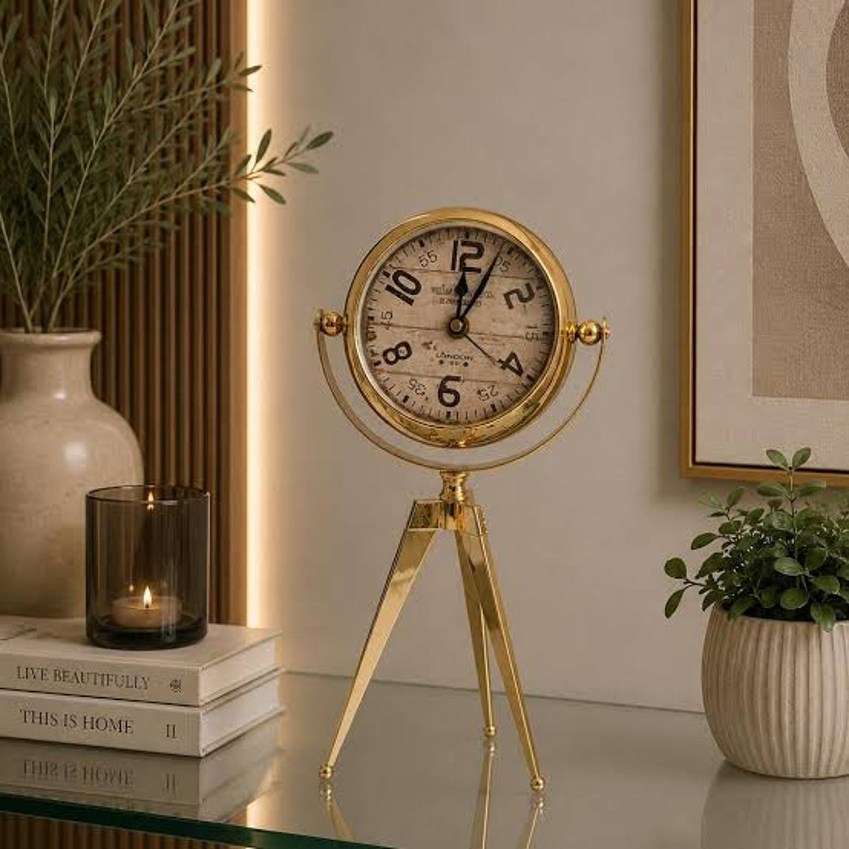 Metal Wall Clock With Stand lifestyle