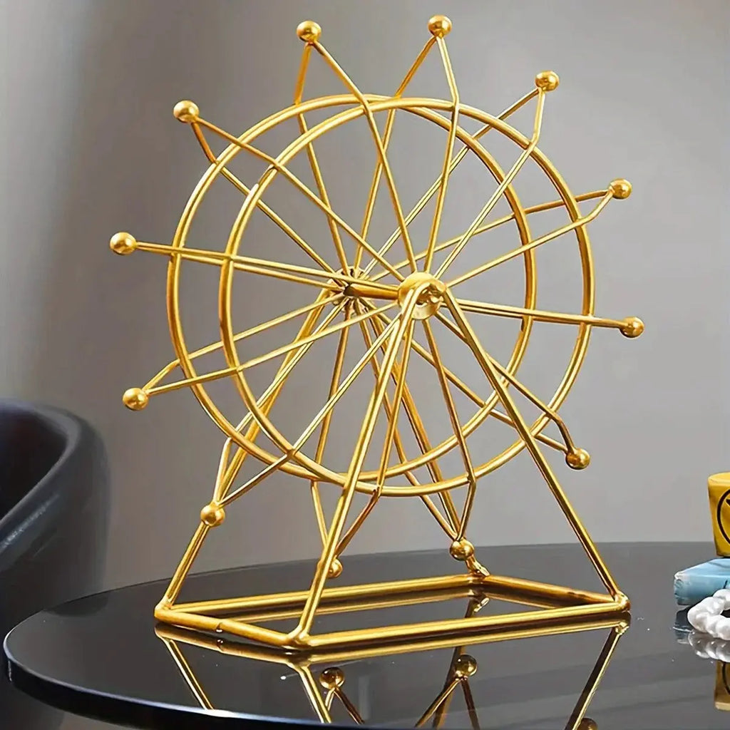 Golden Ferris Wheel Table Decor Sparkles