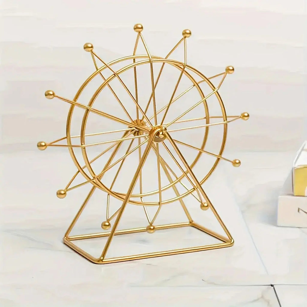 Golden Ferris Wheel Table Decor Sparkles