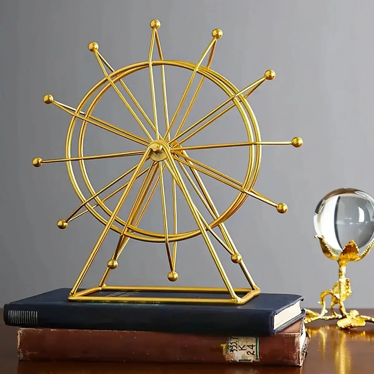 Golden Ferris Wheel Table Decor Sparkles