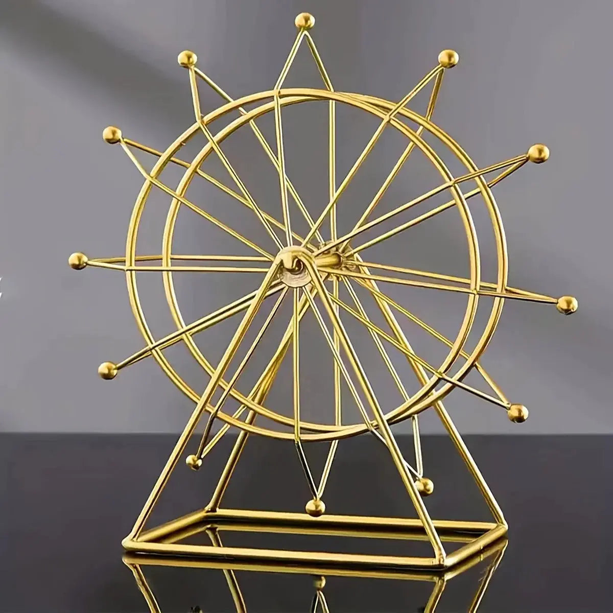 Golden Ferris Wheel Table Decor Sparkles