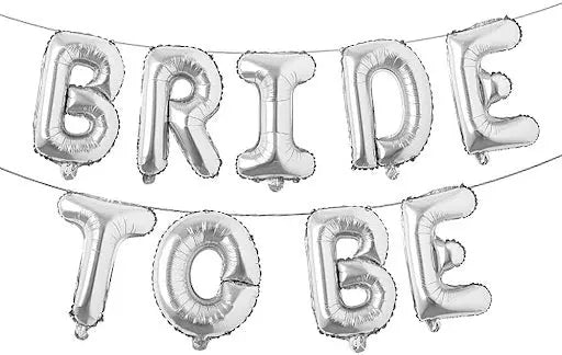 Bride to be foil letters balloons Sparkles